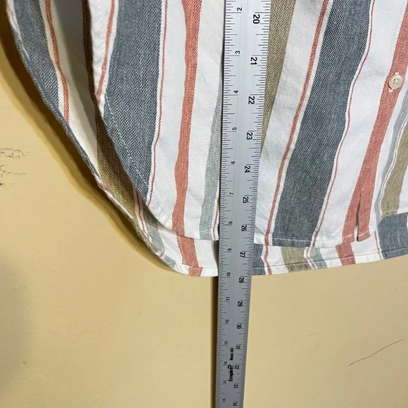 Madewell Multicolor Striped Button-Up Top - Picture 8 of 8